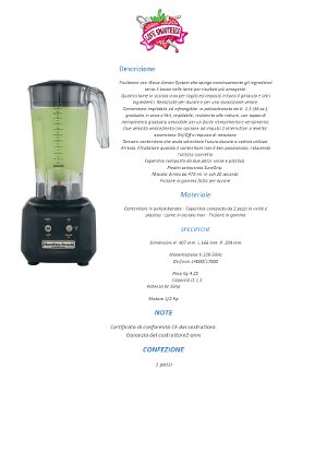BLENDER PER BAR LOVESMOOTHIES